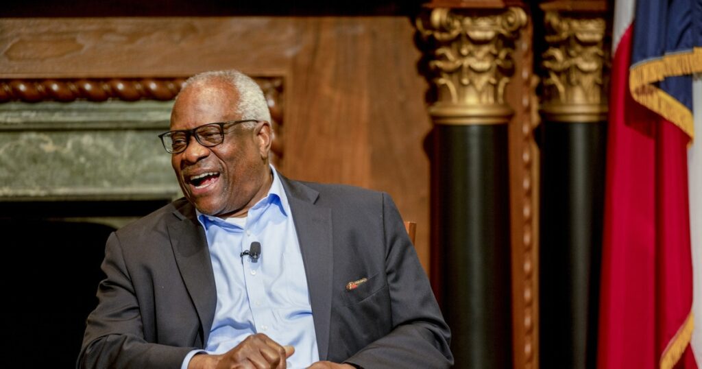 Clarence Thomas, healthcare, energy and mining, BNSF derailment